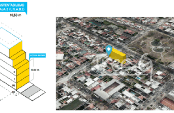 Lote en venta USAB2 con proyecto APROBADO &#8211; 1268 m2 construibles!